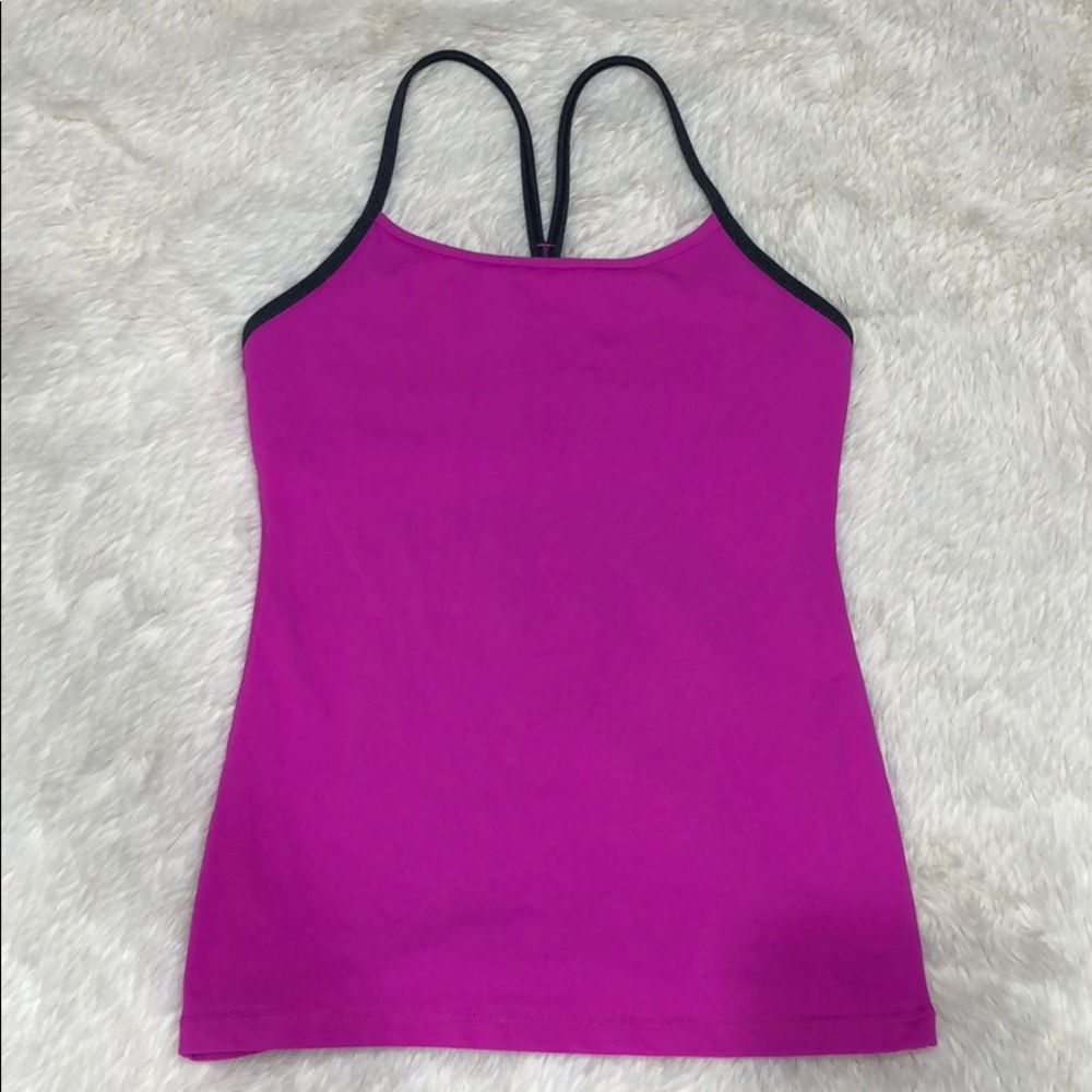 Lululemon razor back built in sports bra tank sz6